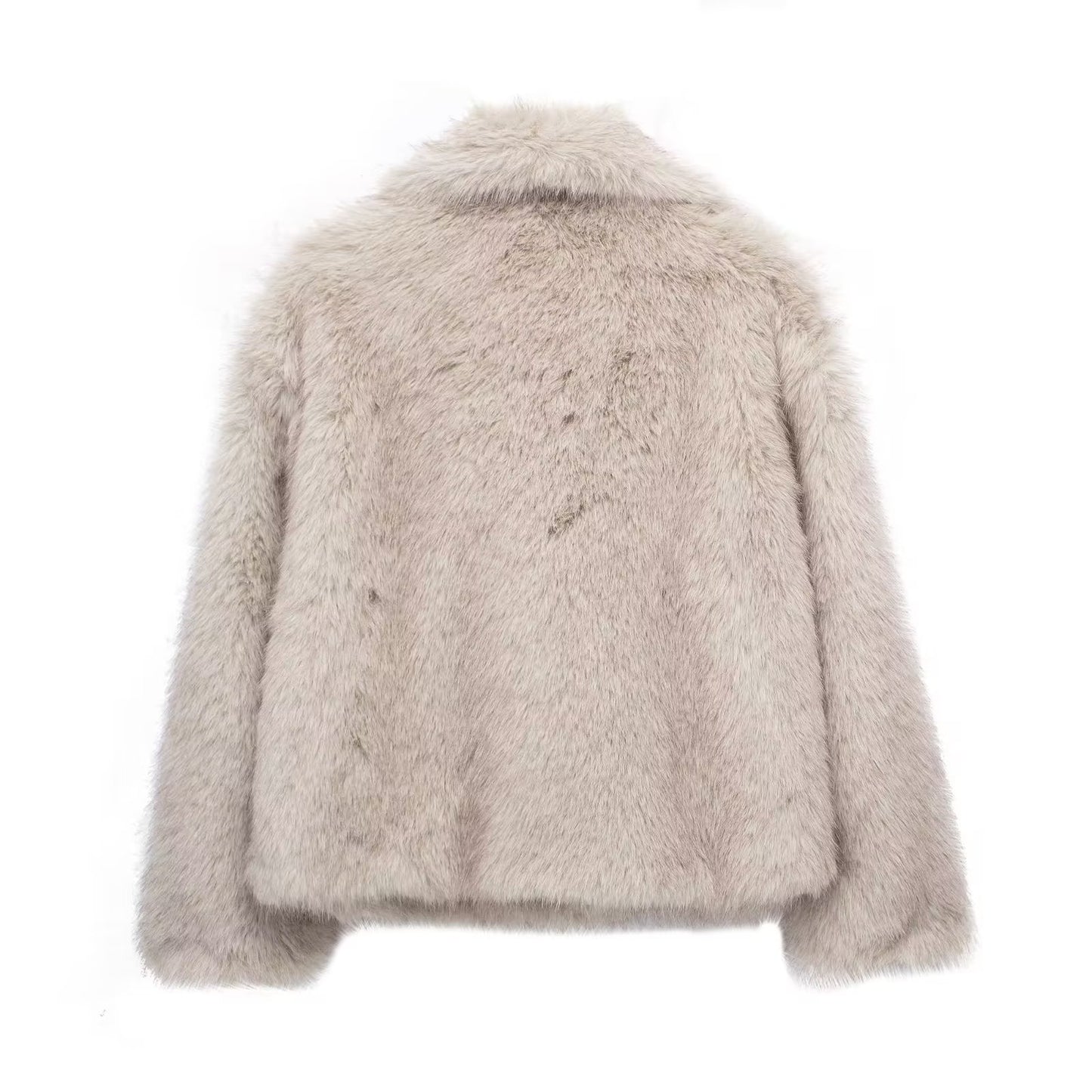 Winter Warm Thicken Fluffy Lapel Jacket