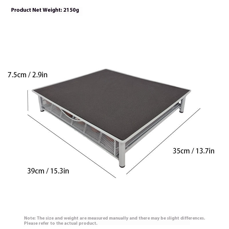 Glass Coffee Capsule Tea Room Drawer Machine Base Office Desk Surface Panel Organizing Storage Rack