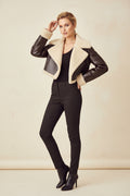 Women's Short Lapel Long Sleeve Slim Fashion Personality Jacket Jacket