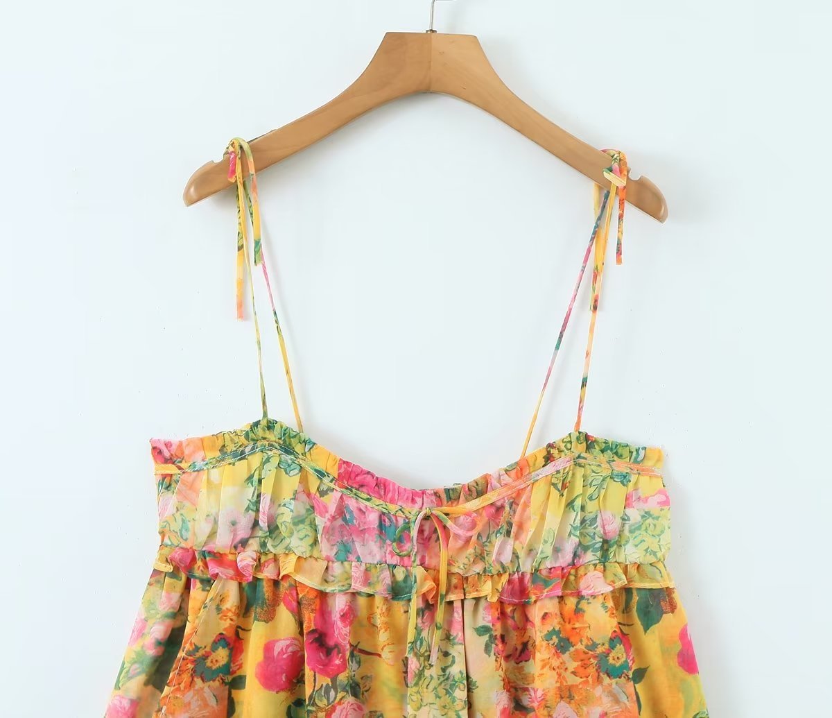 Flowers Print Summer Short Dress