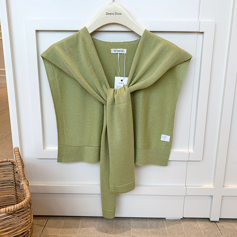 All-match Scarf Outer Wool Detachable Collar Shoulder