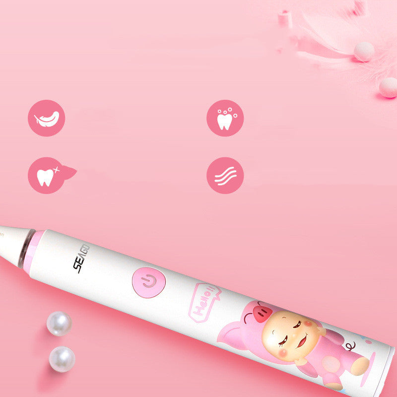 Waterproof Kids Baby Soft Hair Student Automatic Toothbrush
