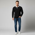 Casual Versatile Long Sleeves Polo Collar Sweater
