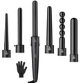 Multifunction Fast Heating Hair Curler 6in1 Interchangeable Ceramic Hair Styling Crimper Curling Roll Wand Hair Curler Iron Sets