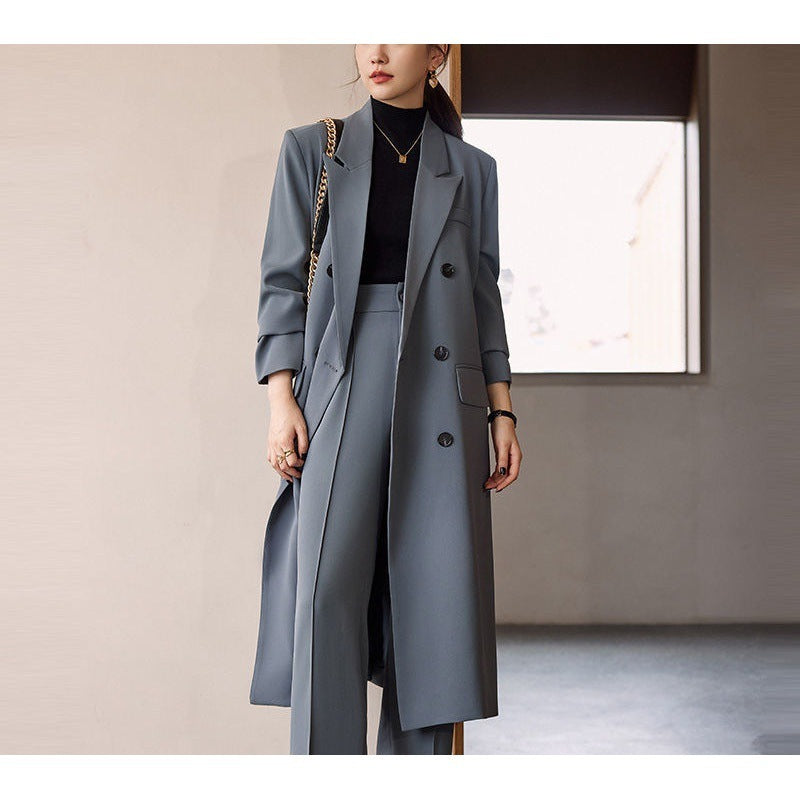Women's Spring And Autumn High-grade Long Trench Coat