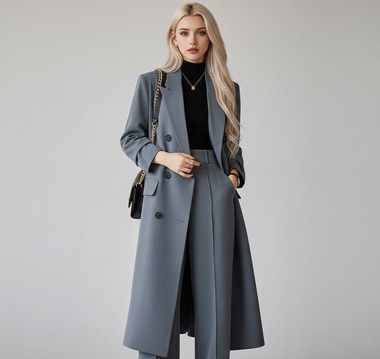 Women's Spring And Autumn High-grade Long Trench Coat