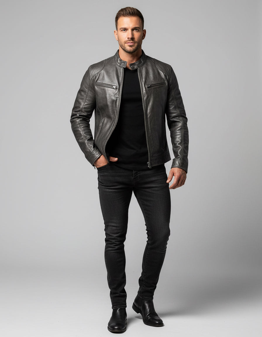 Pu Leather Coat