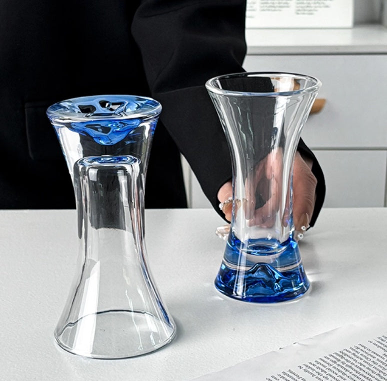 Good-looking Waist-tight Mountain Viewing Cup Ins Style Crystal Glass