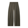 Women's Belt Coat Pleated Trousers