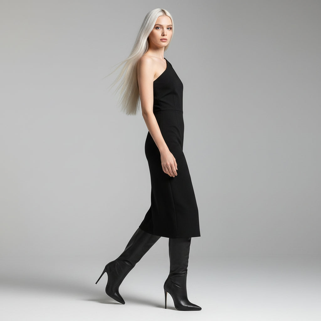 New Small Wide High Stiletto Heel Fashion Boots