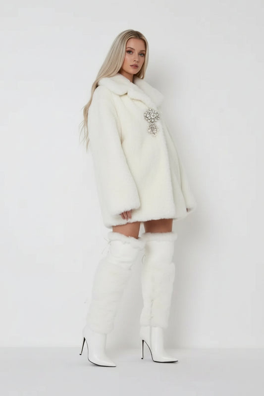 Fluffy Over Knee Boots