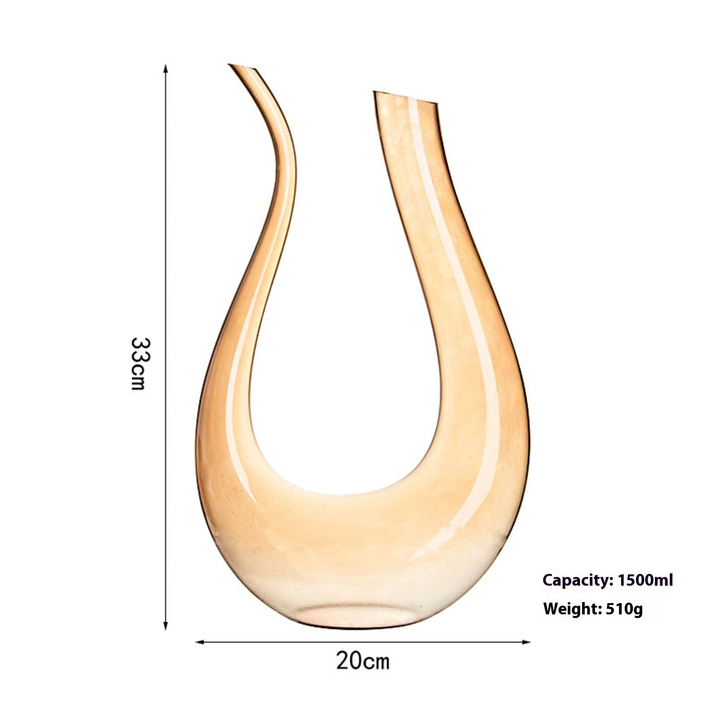 Golden Red Wine Glass Household Decanter