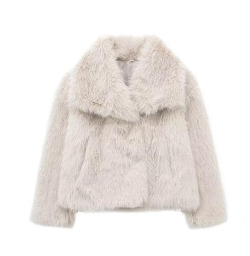 Winter Warm Thicken Fluffy Lapel Jacket