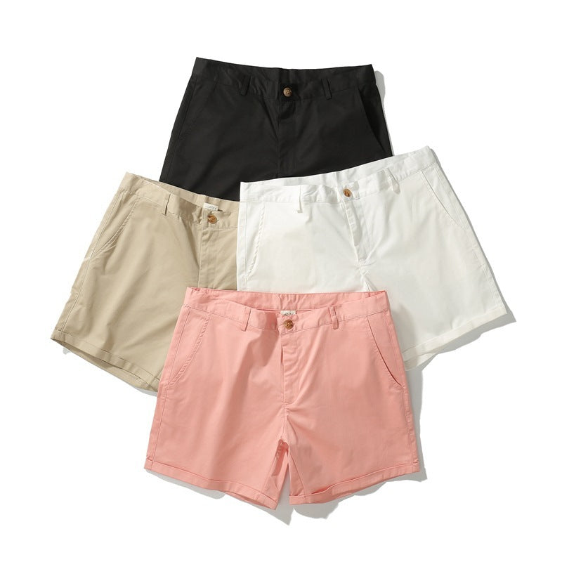 Men's Shorts With Pockets Fashion Summer Button Beach Pants