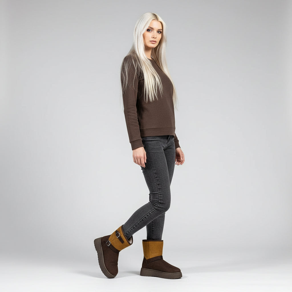 Furry Slip-on Boots