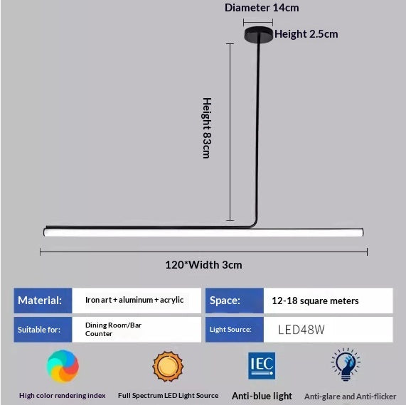 Nordic Linear Pendant Light