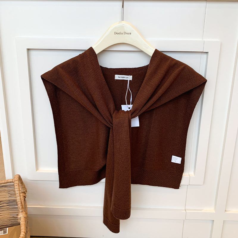 All-match Scarf Outer Wool Detachable Collar Shoulder