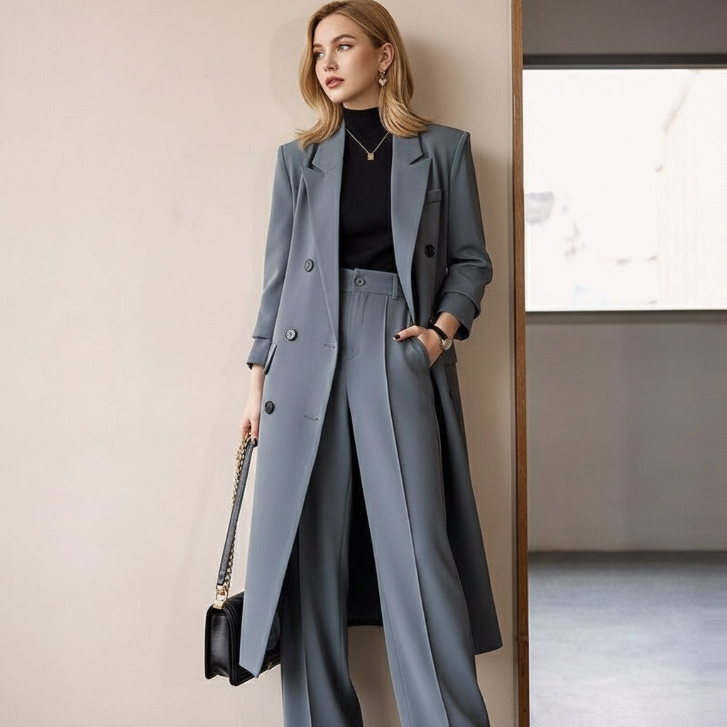 Women's Spring And Autumn High-grade Long Trench Coat