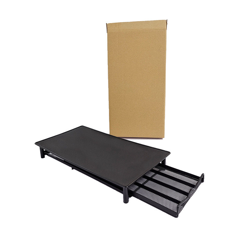 Glass Coffee Capsule Tea Room Drawer Machine Base Office Desk Surface Panel Organizing Storage Rack