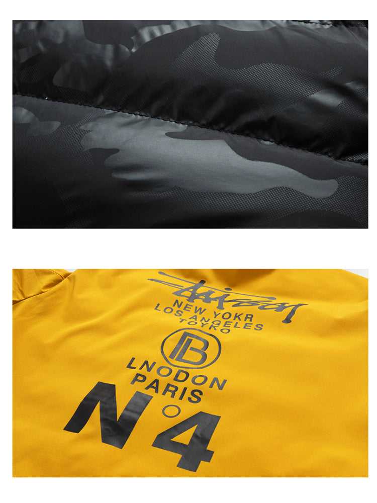 Casual Men Cotton Clothes Korean Style Double Sided