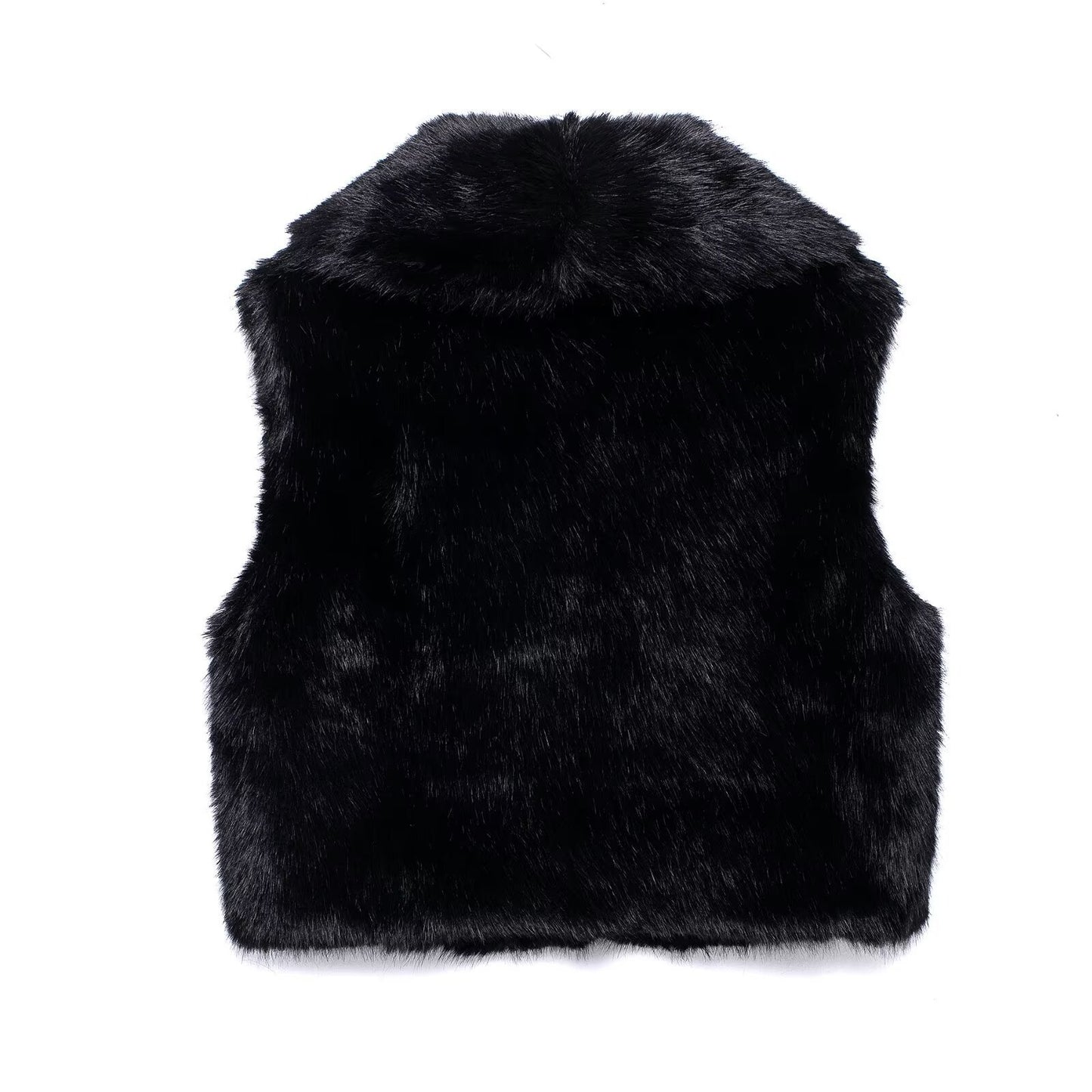 Fur Cardigan Sleeveless Vest