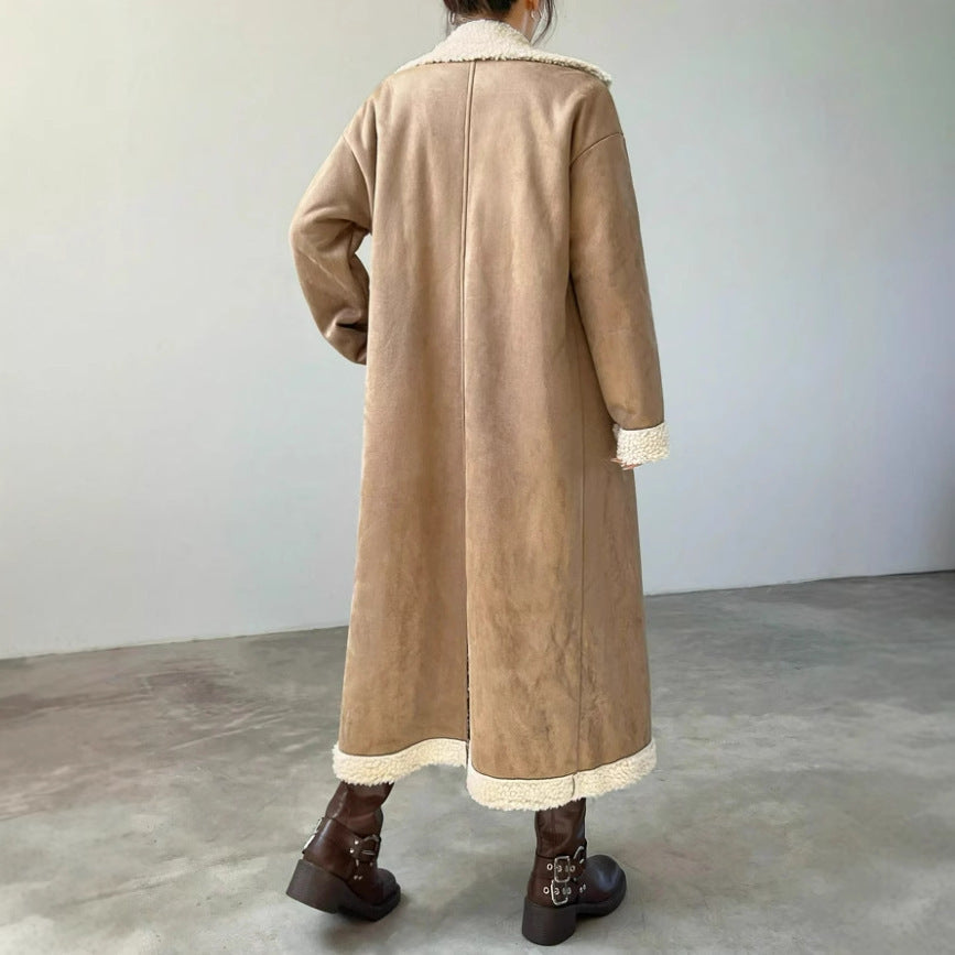 Fashion Temperament Composite Fur Velvet Coat