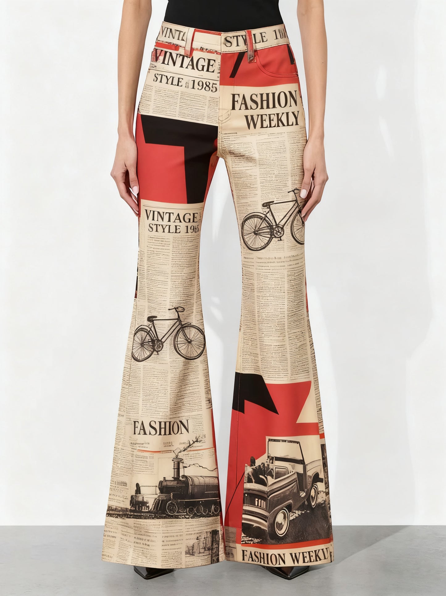 Fashionable Casual Wide-leg Pants