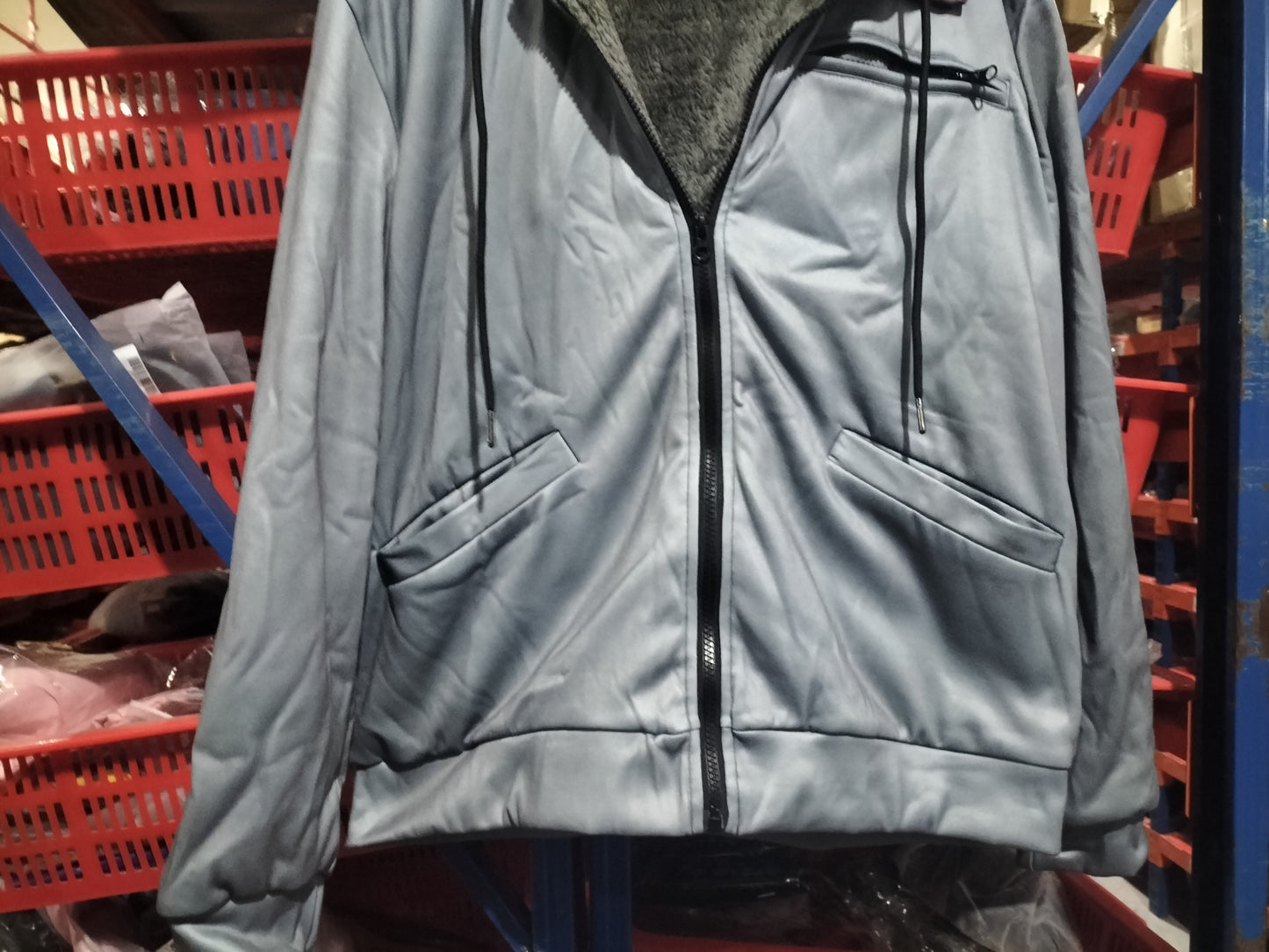 Multi-Color Digital Printing Hooded Sweater Brown Lining Cotton-padded Jacket