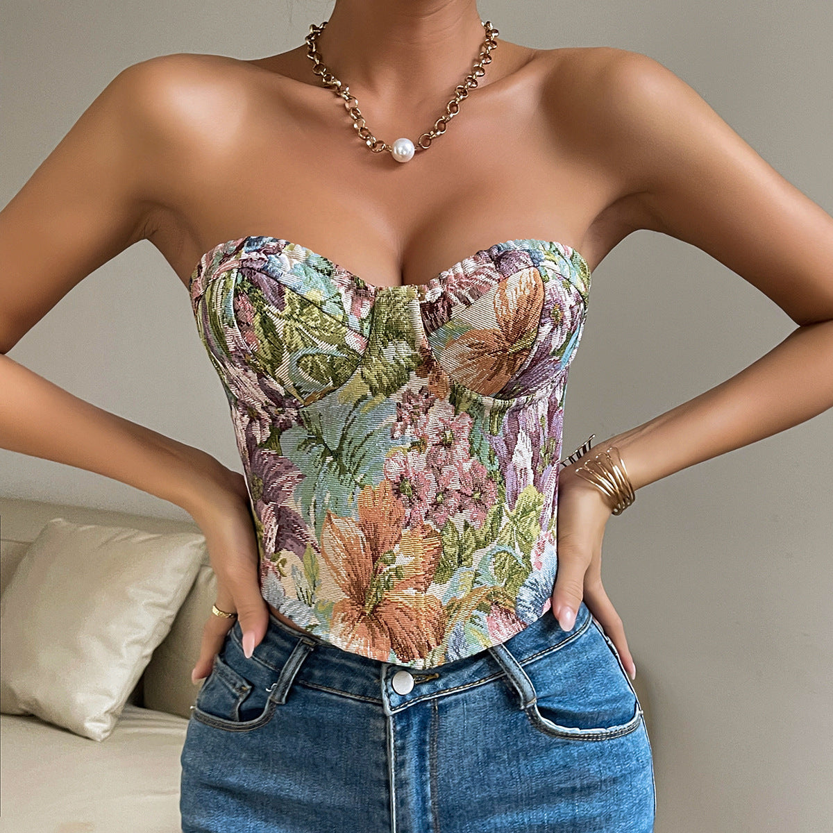 Top With Back-tied Design