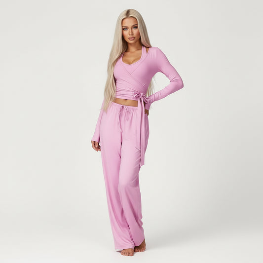 Eco-friendly Pilate Long Sleeve One Piece Strap