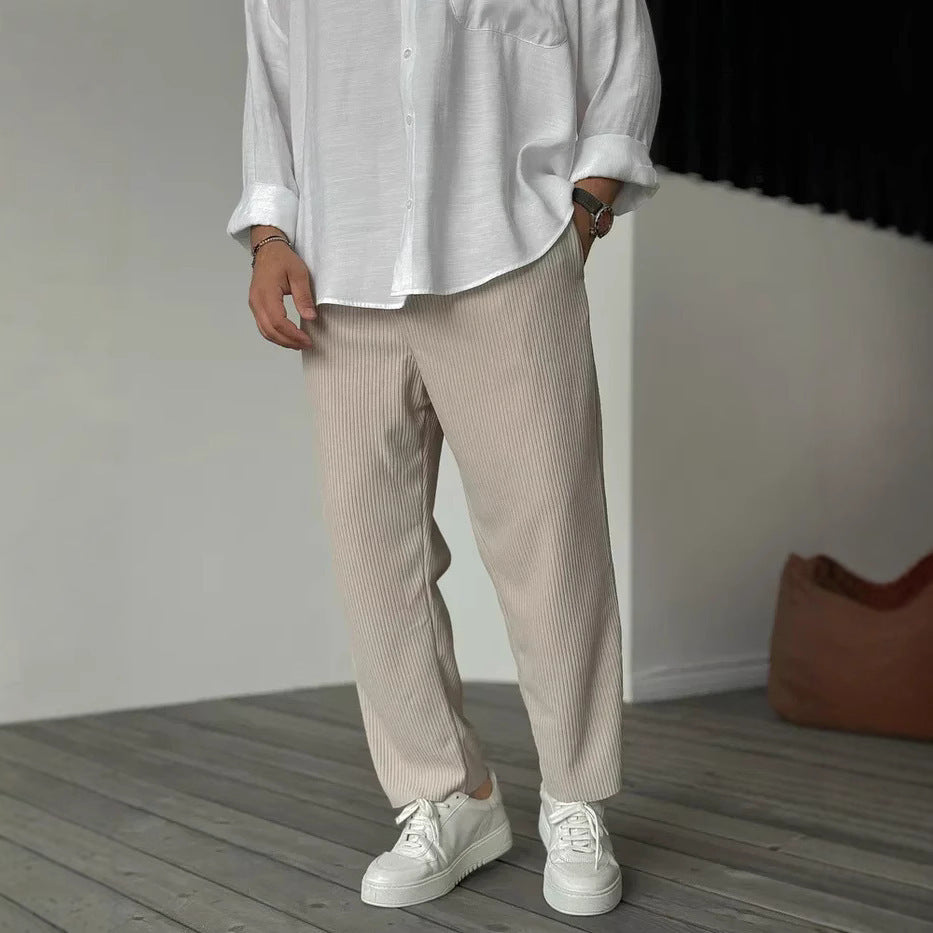 Hong Kong Style Loose Straight Sports Casual Pants